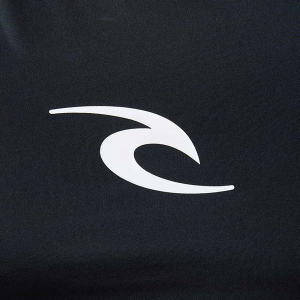 2025 Rip Curl Heren Waves UPF Performance Korte Mouw Lycra Vest 142MRV - Black